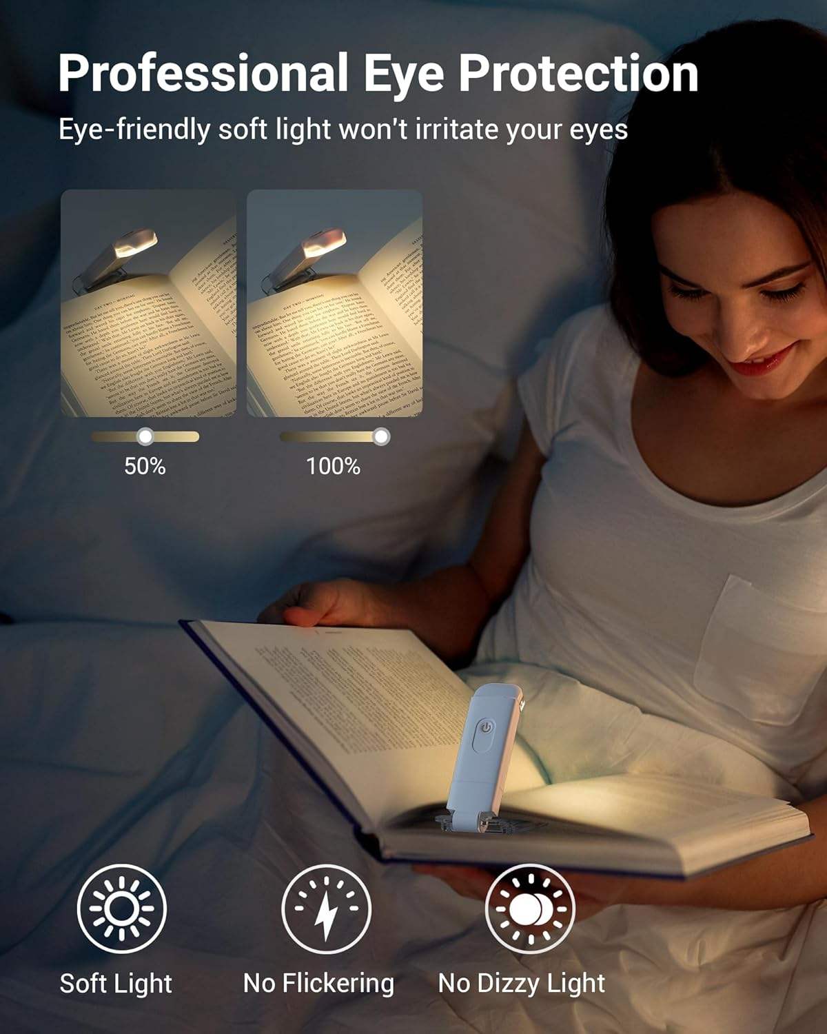 Colorful Medium SJY-1208-75 Portable Mini LED Desk Lamp - Battery Powered Eye Protection Reading Lig